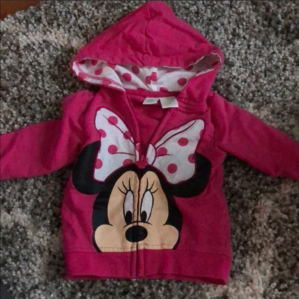🎀 Disney Baby 9mo Minnie Mouse Zip-Up jacket. 🎀